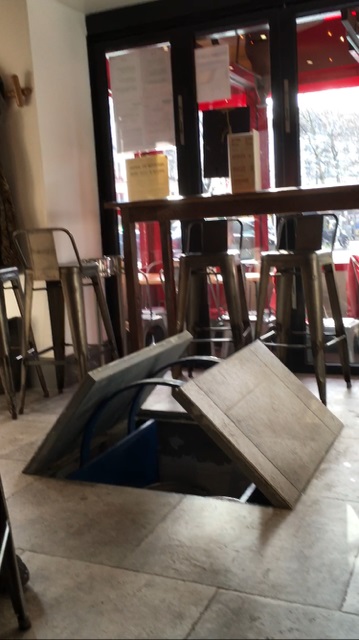 Trappe 2 vantaux monte-charge restaurant